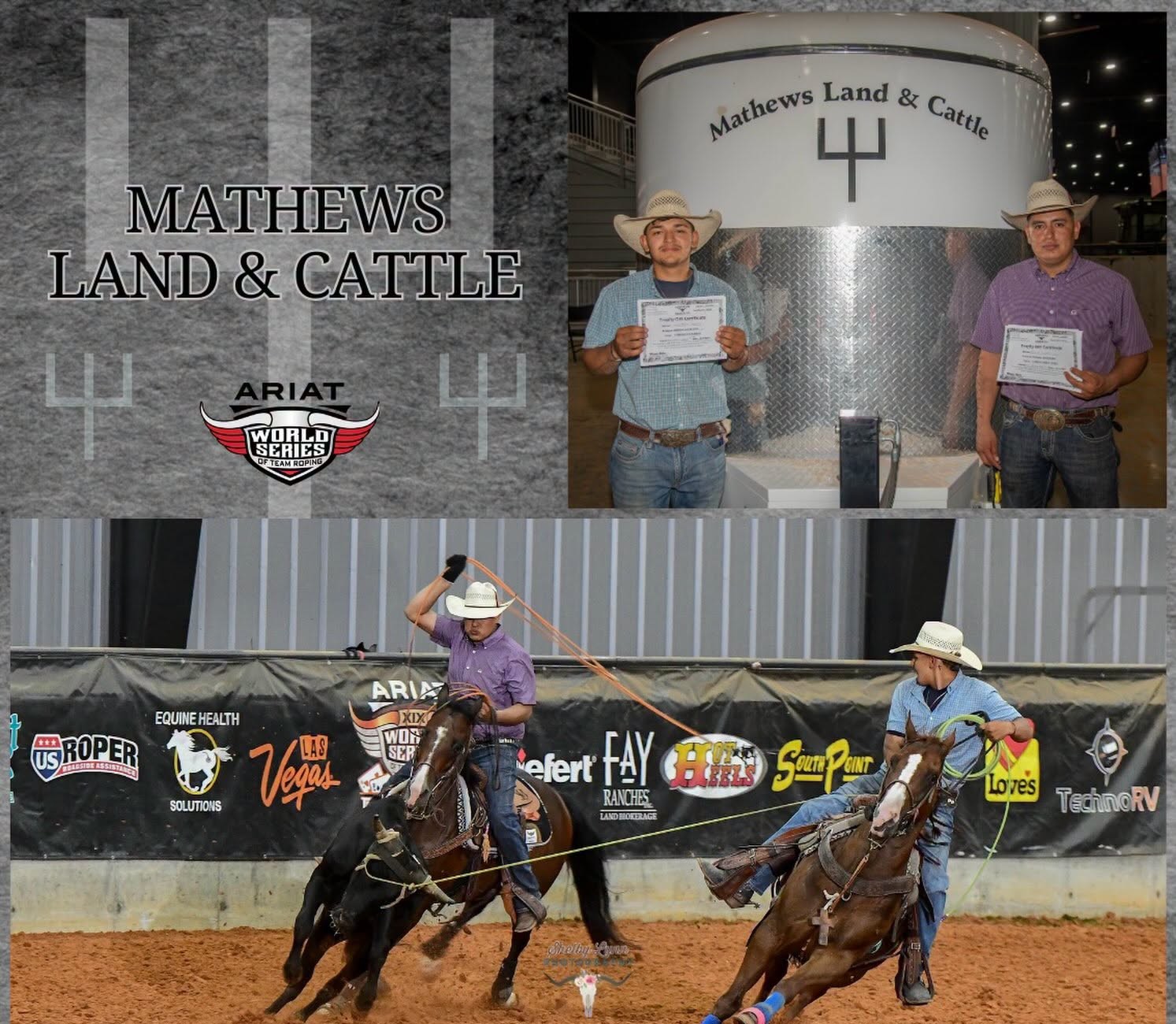 Roping action at the Hamilton TX qualifier