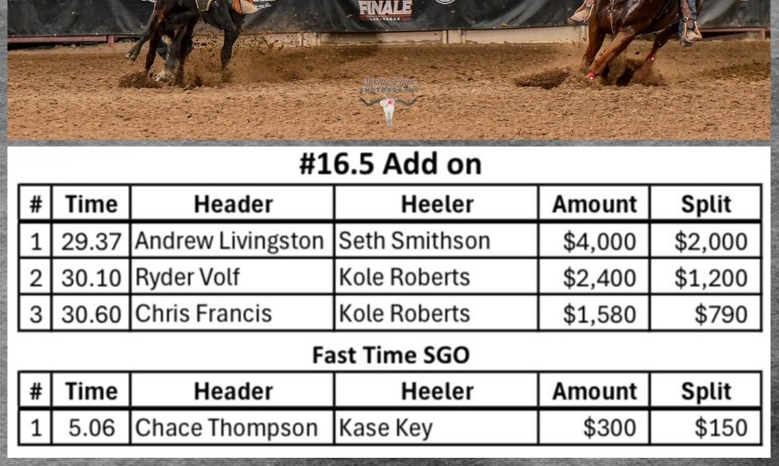 #16.5 Add On results